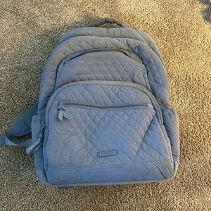 Vera Bradley Backpack, Grey, 5 pockets